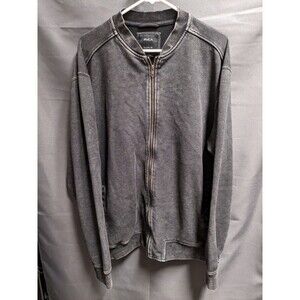 Rvca Acid Wash Cotton Bomber Jacket Men Size XL EUC